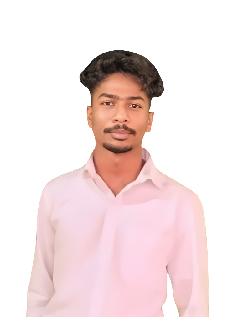 A white shirt man standing in the picture